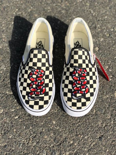 vans gucci snake custom